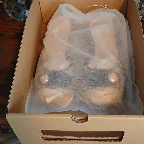 AUTHENTIC COACH LARGE C SIGNATURE BROWN/TAN KITTEN HEEL WOMEN'S 7.5 - Picture 8 of 12